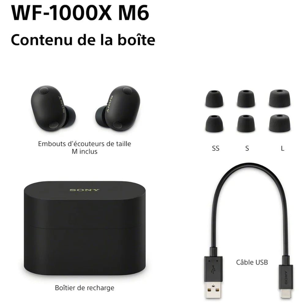 Écouteurs Sony WF-1000XM6