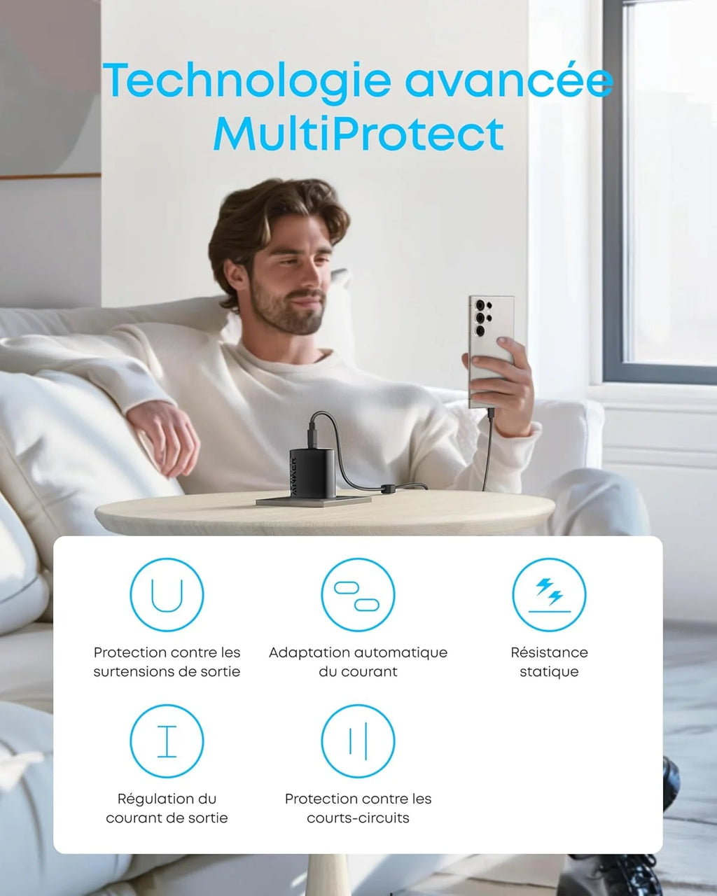 Chargeur rapide Anker 45W USB-C