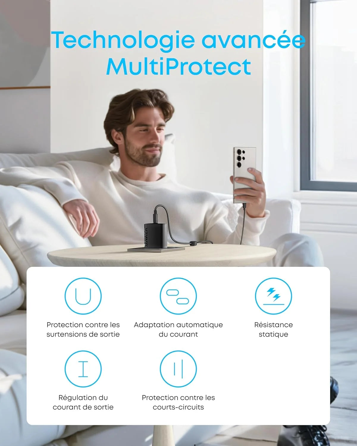 Chargeur rapide Anker 45W USB-C
